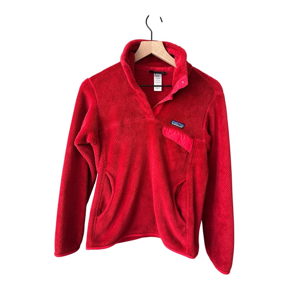 Patagonia Re-Tool Snap-T Pullover Red Small